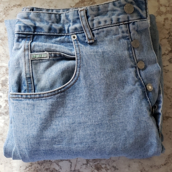 Vintage Button Fly Guess Jeans 34" - Picture 1 of 15